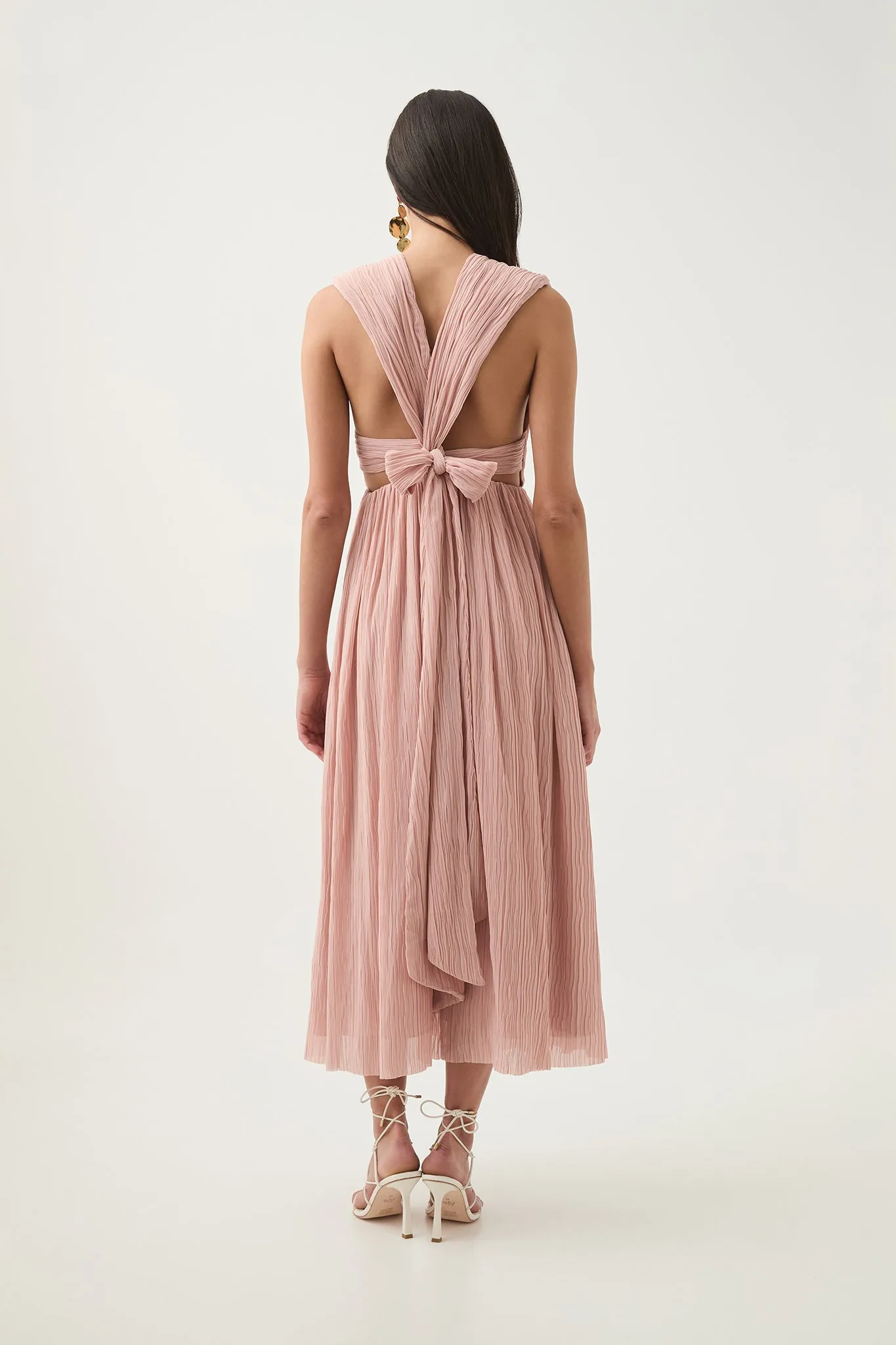 Becoming Bow Back Midi Dress sold by Aje