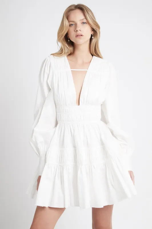 Fallingwater Gathered Mini Dress made by Aje