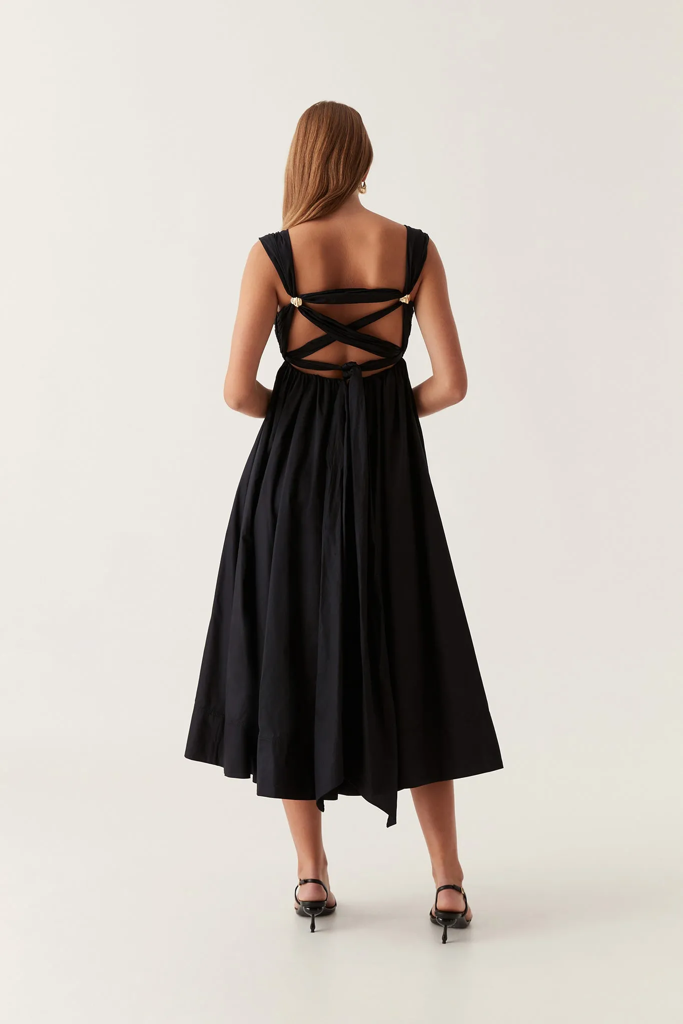 Nova Tie Back Midi Dress sold by Aje product image thumbnail 5