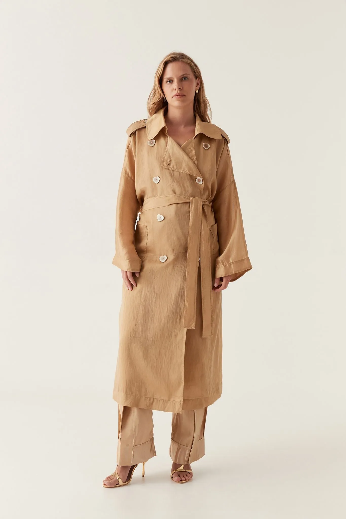 Harmony Oversized Sheer Coat sold by Aje product image thumbnail 5