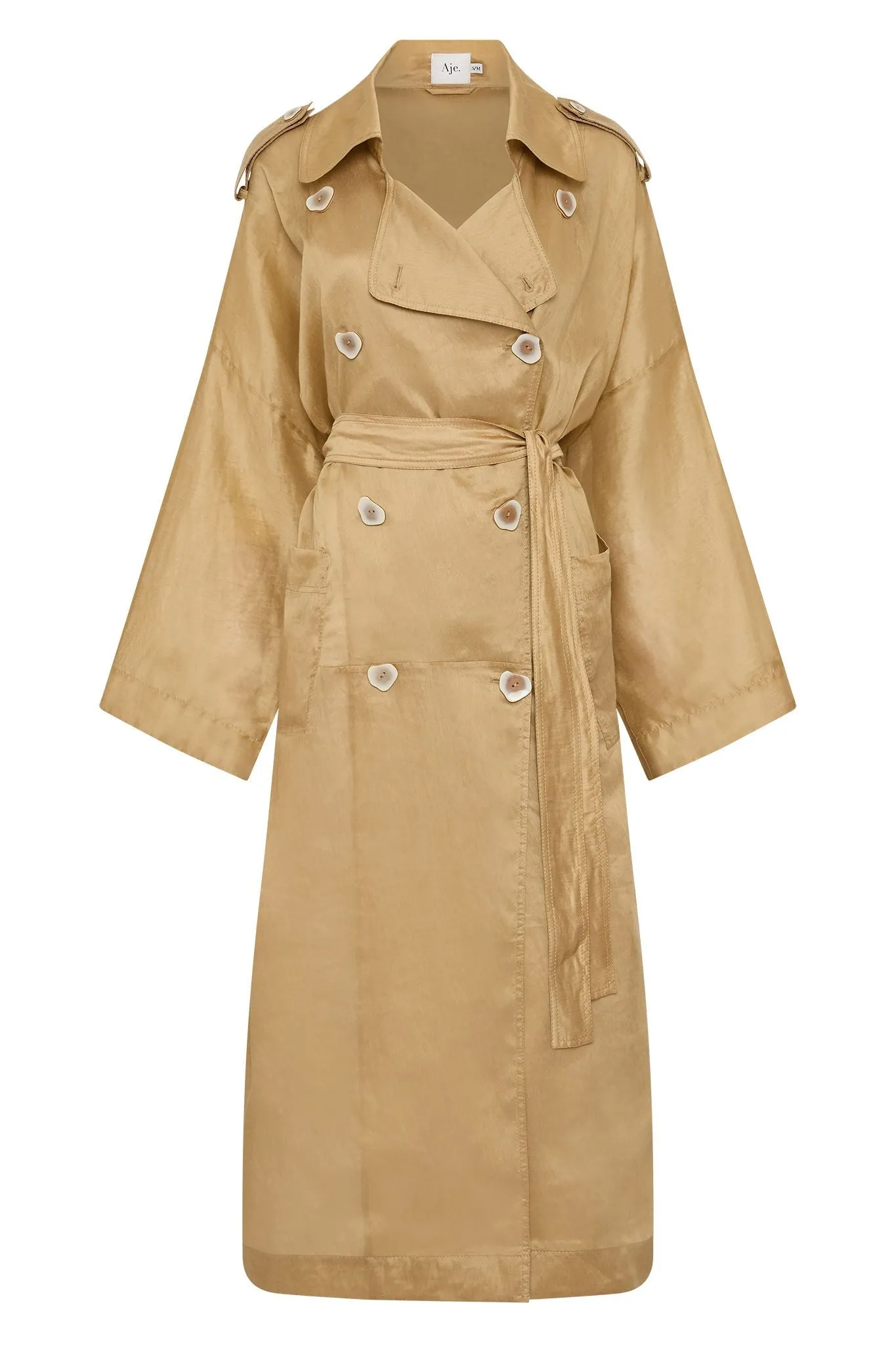 Harmony Oversized Sheer Coat sold by Aje product image thumbnail 2