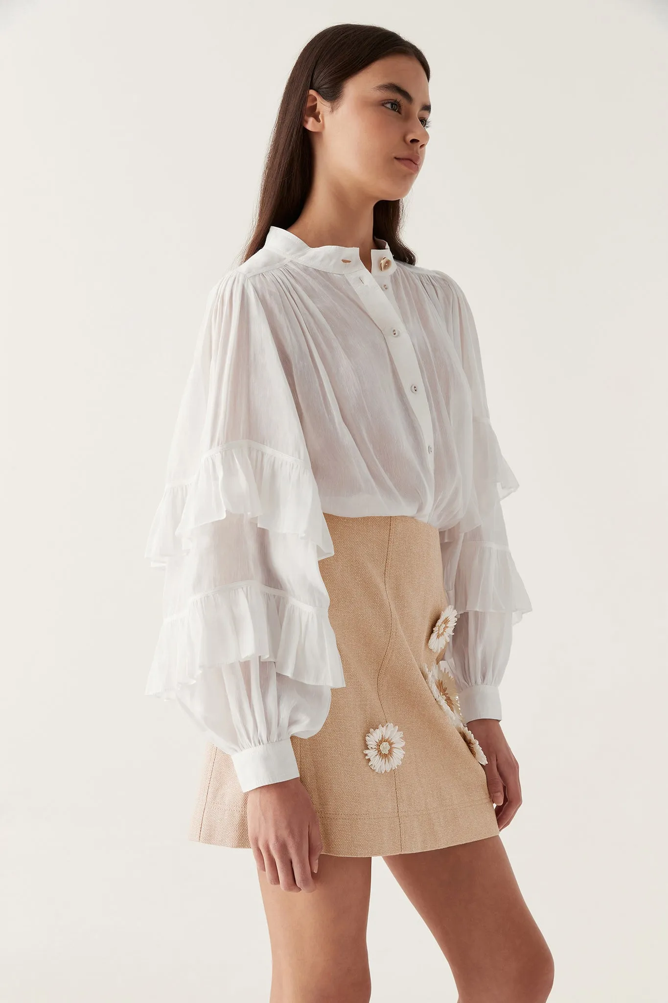 Faith Ruffle Blouse sold by Aje product image thumbnail 5