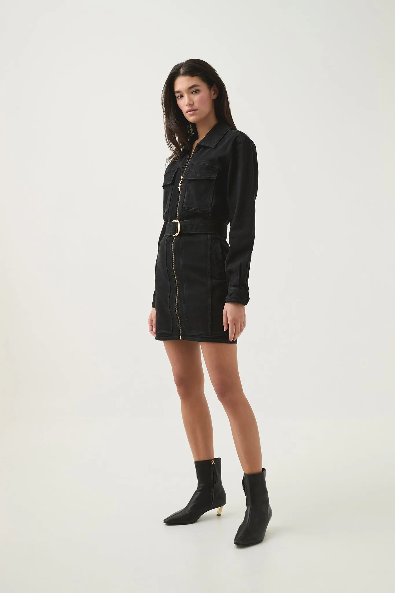 Maya Denim Mini Dress sold by Aje product image thumbnail 5