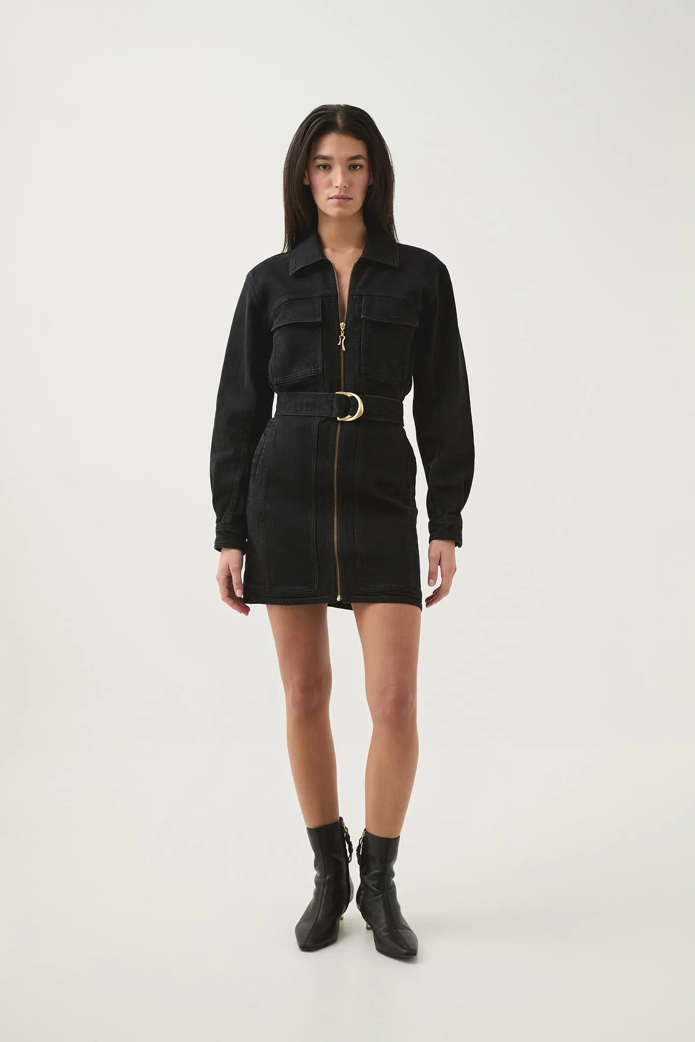 Maya Denim Mini Dress sold by Aje product image thumbnail 3