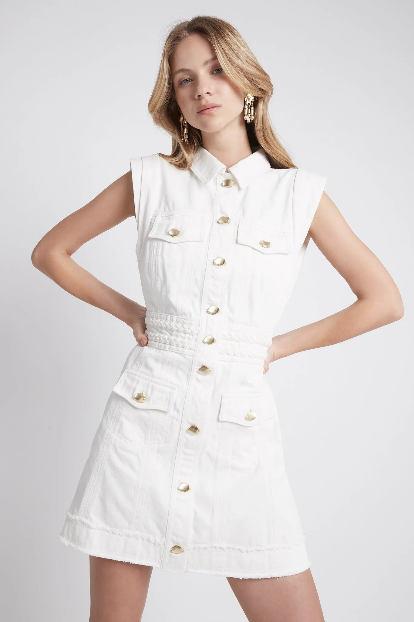 Como Denim Dress sold by Aje