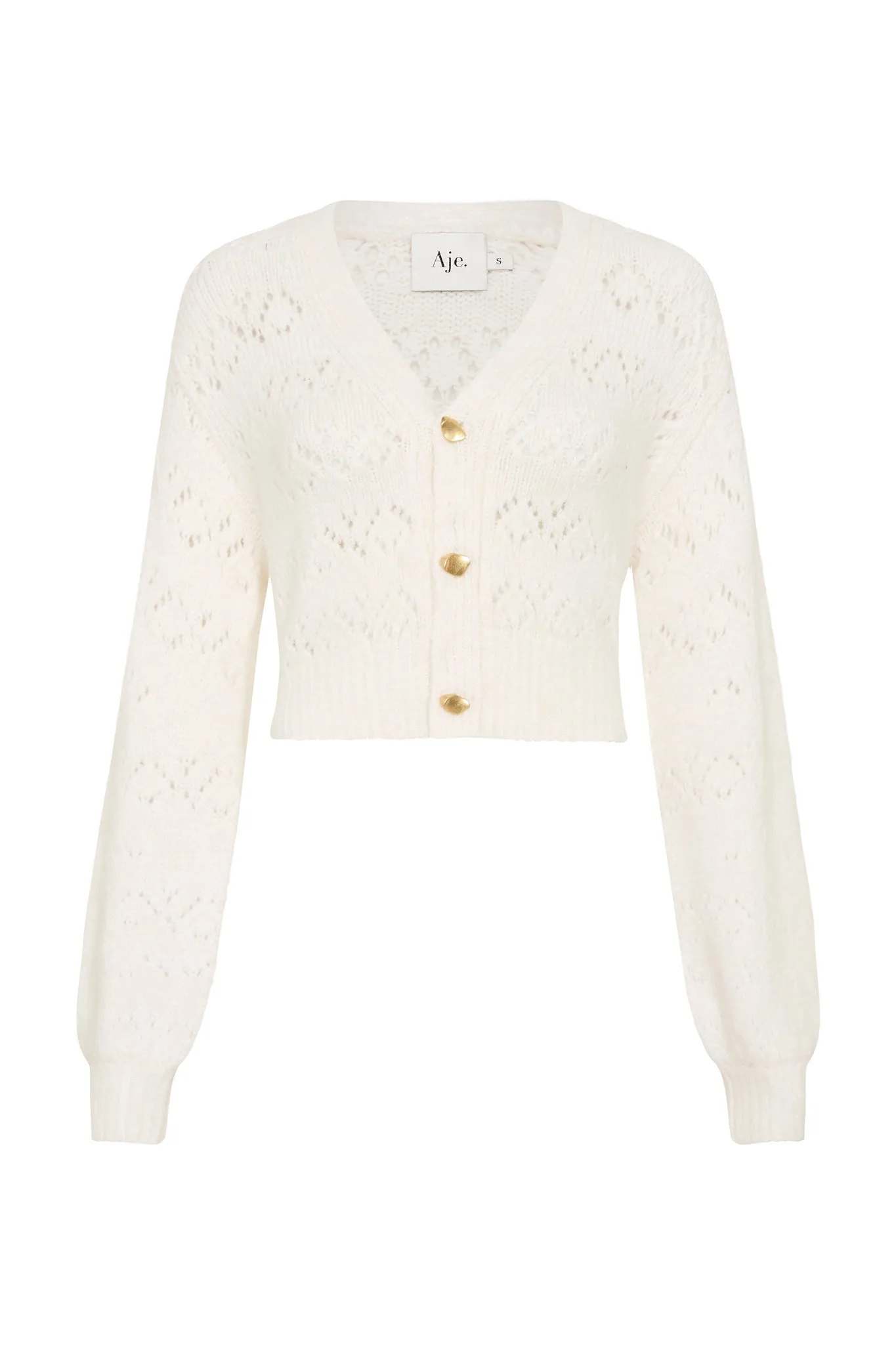 Grooves Lace Stitch Cardigan sold by Aje product image thumbnail 2
