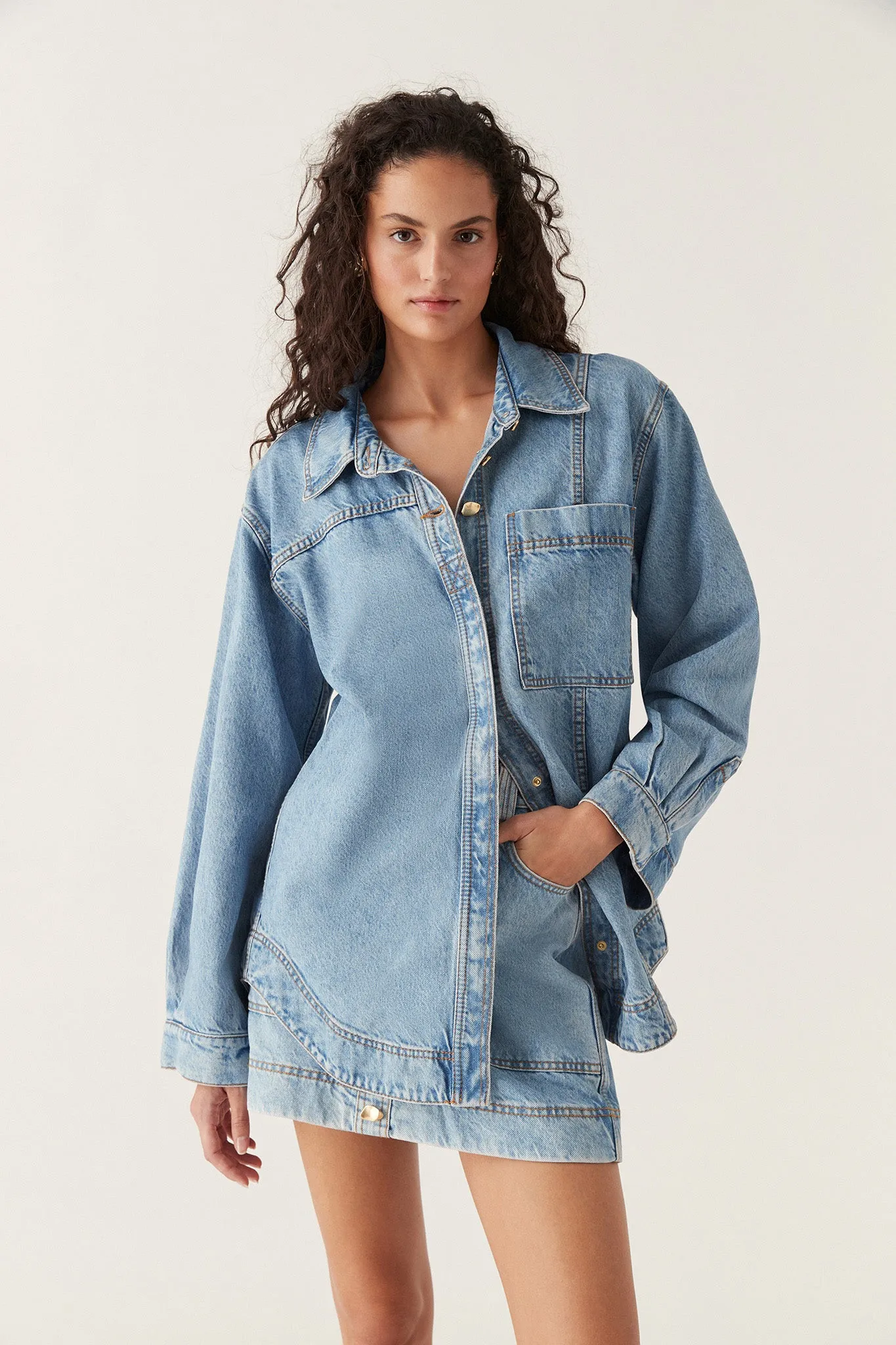 Aje x Outland Denim Shirt sold by Aje product image thumbnail 5