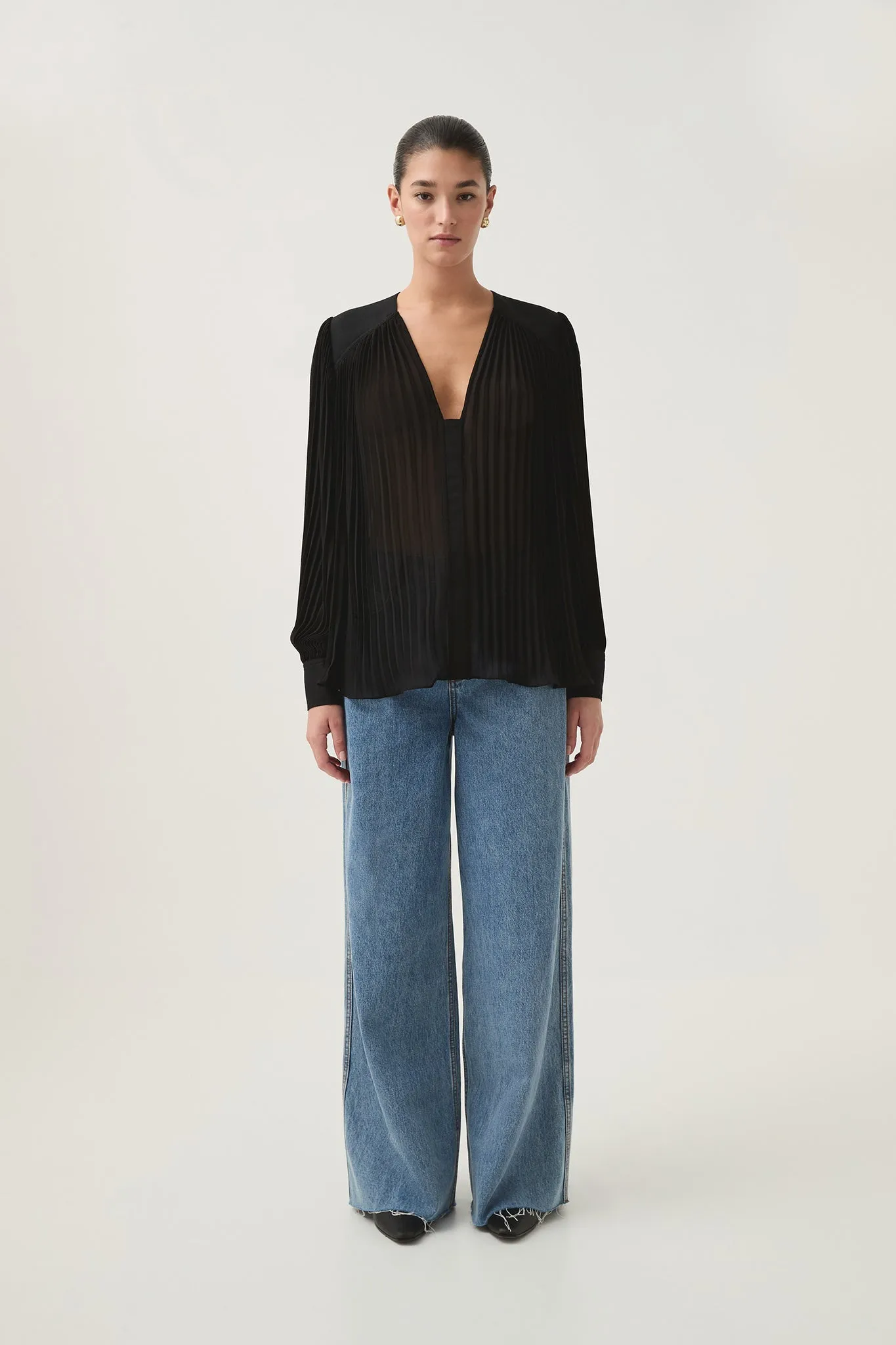 Cathedra Pleated Blouse sold by Aje product image thumbnail 5