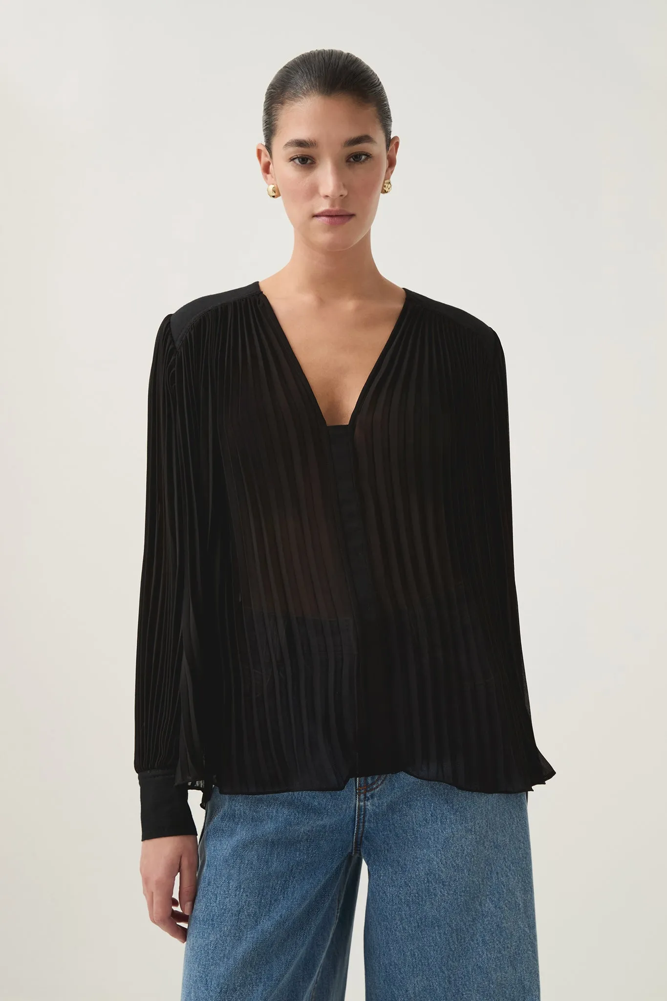 Cathedra Pleated Blouse sold by Aje product image thumbnail 3
