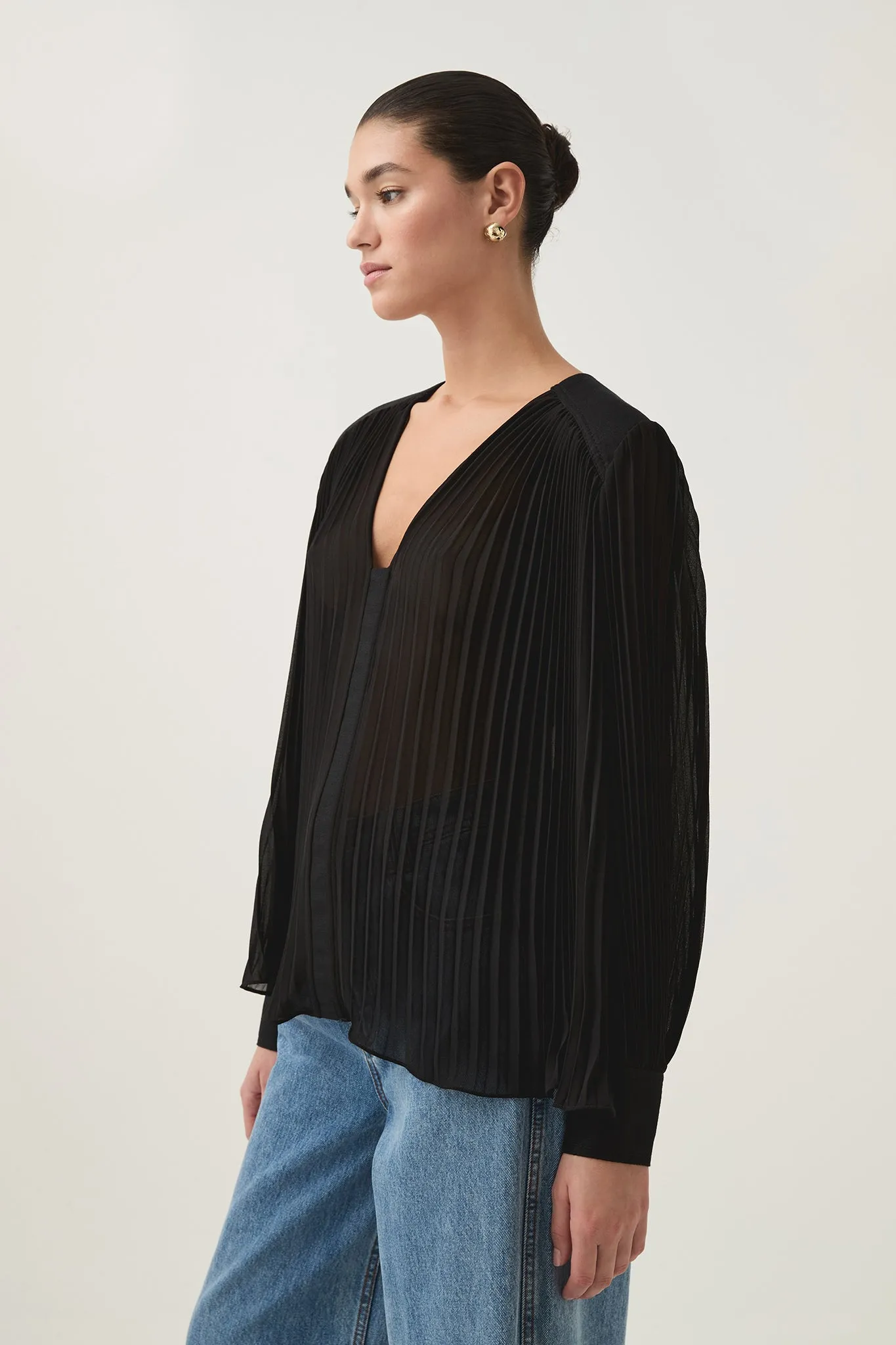 Cathedra Pleated Blouse sold by Aje product image thumbnail 4