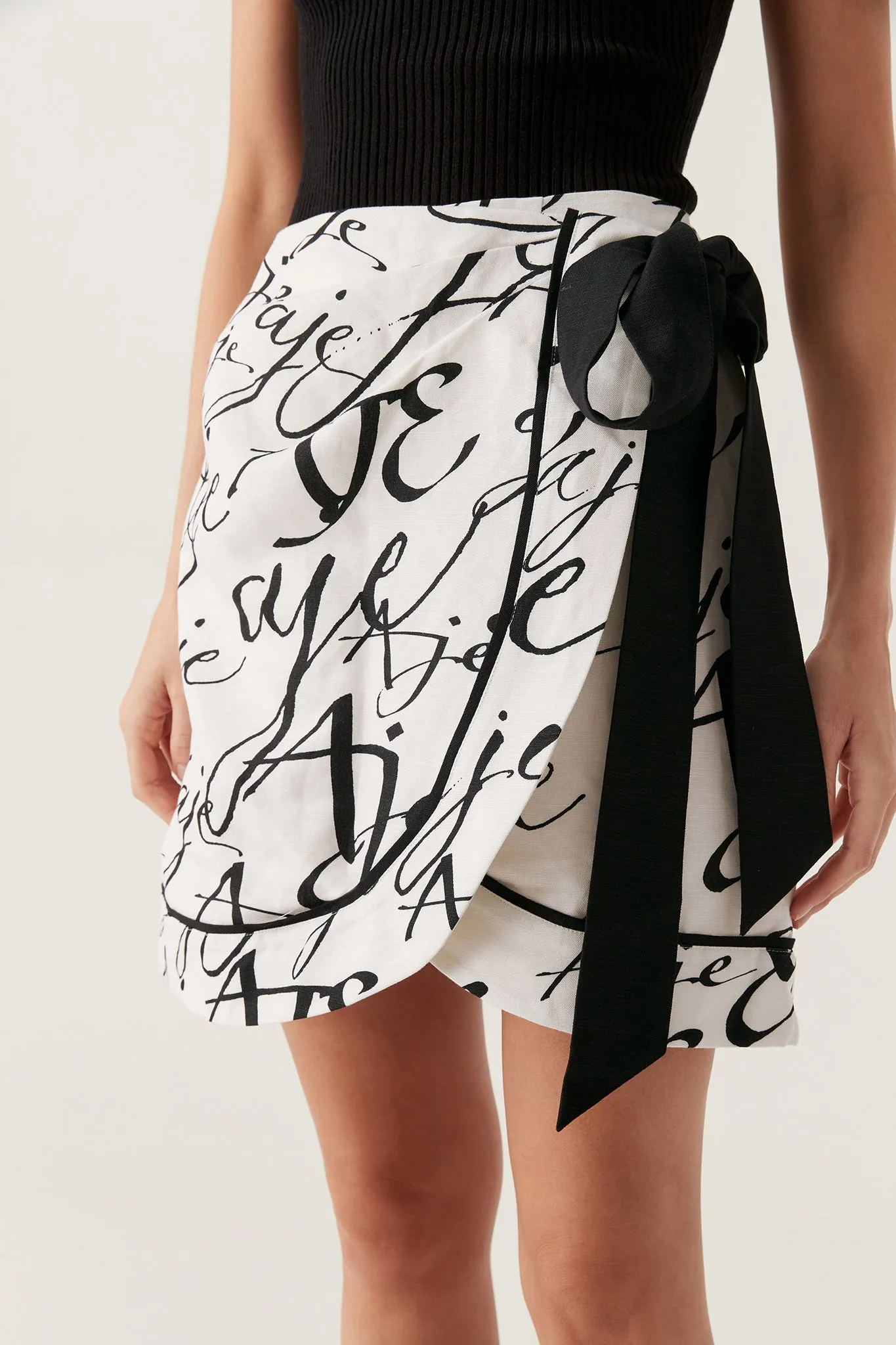 Sentiment Sarong Mini Skirt sold by Aje product image thumbnail 4
