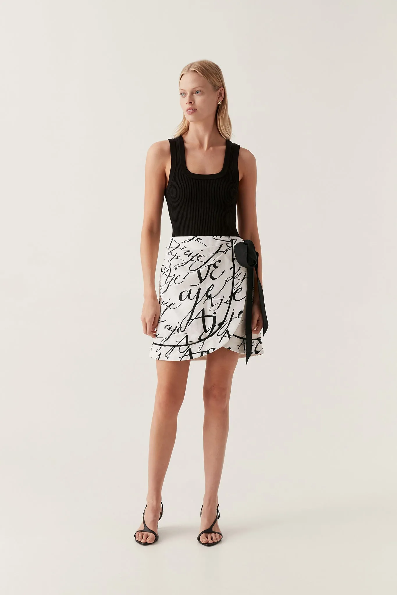 Sentiment Sarong Mini Skirt sold by Aje