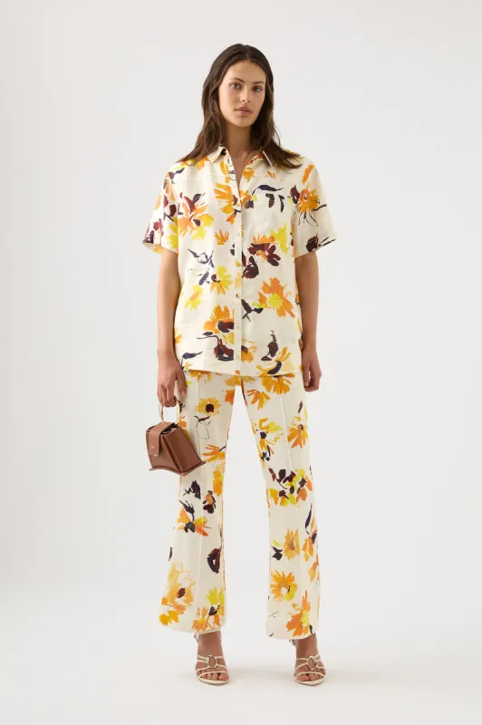 Sandy Pocket Floral Shirt sold by Aje