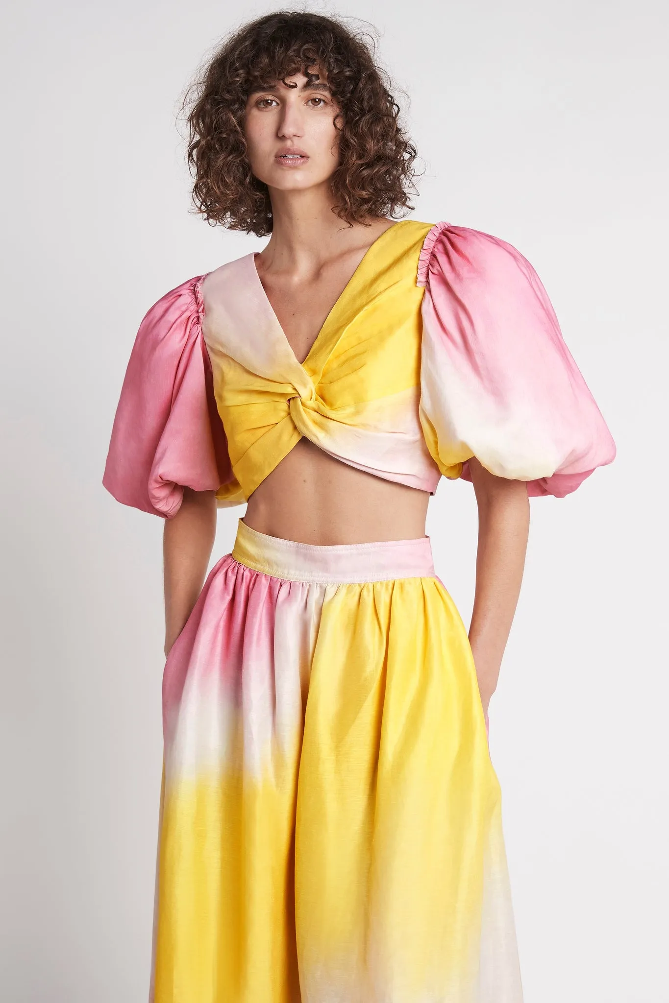 Cloud Burst Puff Sleeve Cropped Top sold by Aje product image thumbnail 4