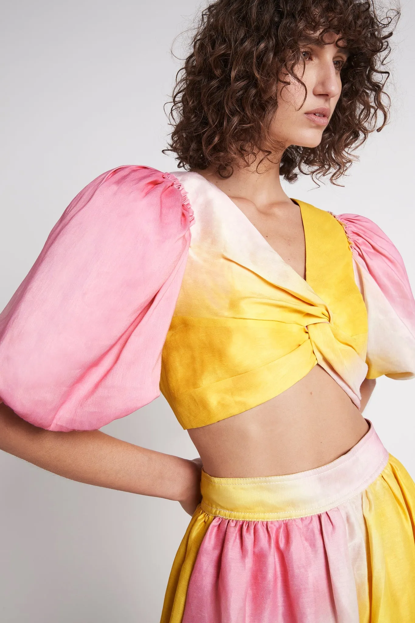 Cloud Burst Puff Sleeve Cropped Top sold by Aje product image thumbnail 3