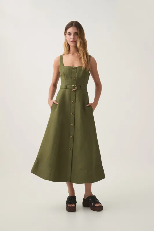 Axle Utility Midi Dress sold by Aje