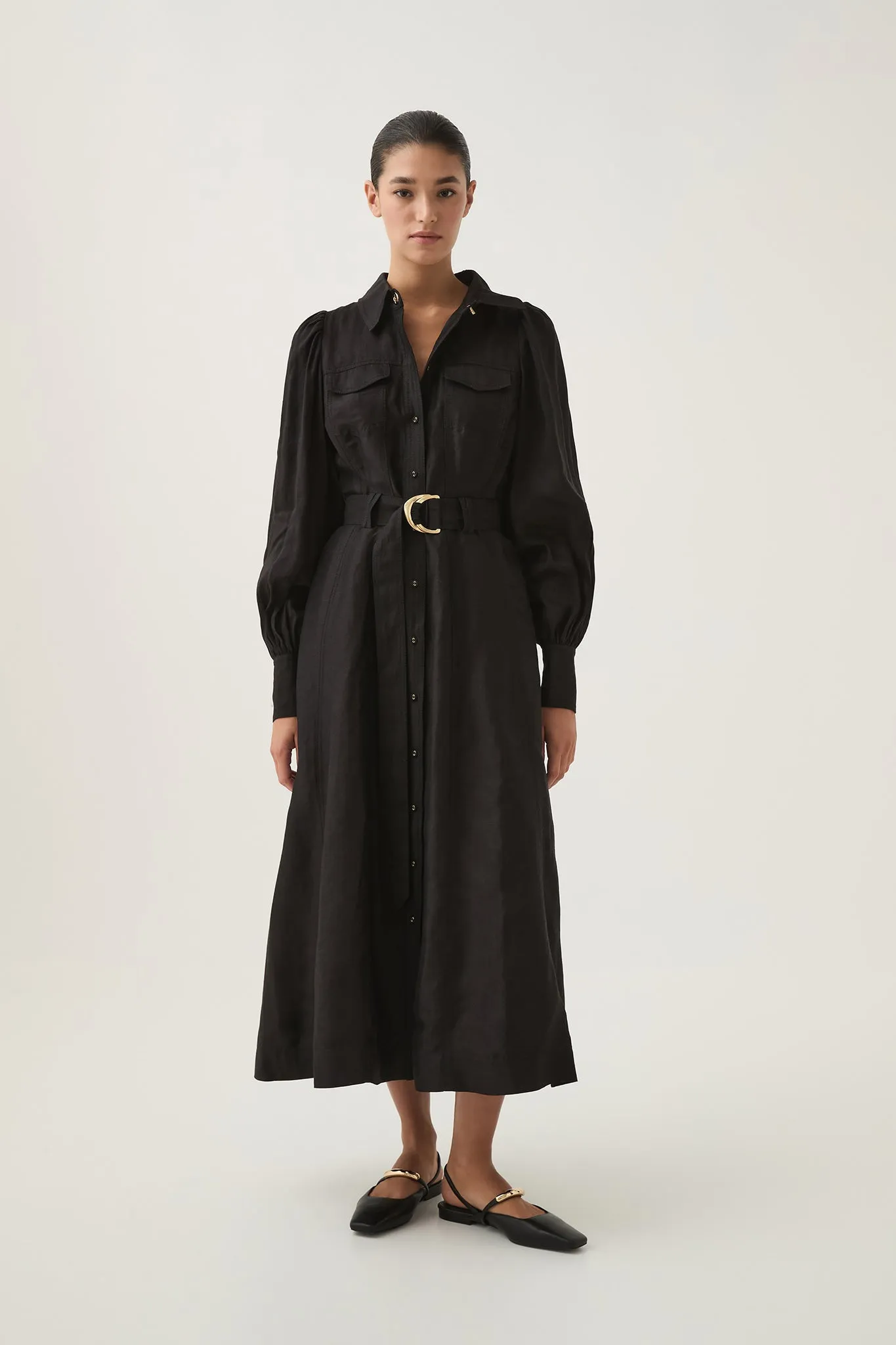 Tasmin Belted Midi Dress sold by Aje