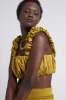 Medina Ruched Cropped Top sold by Aje