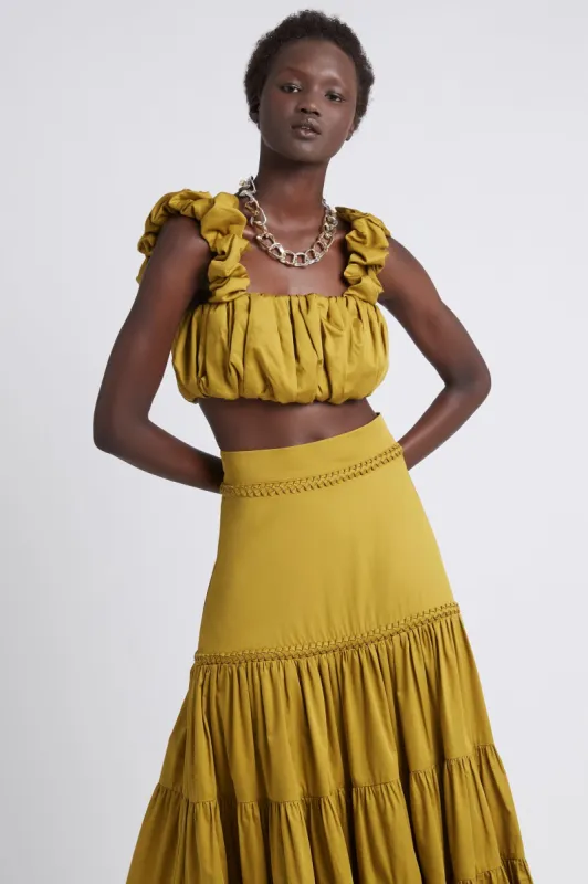 Medina Ruched Cropped Top sold by Aje