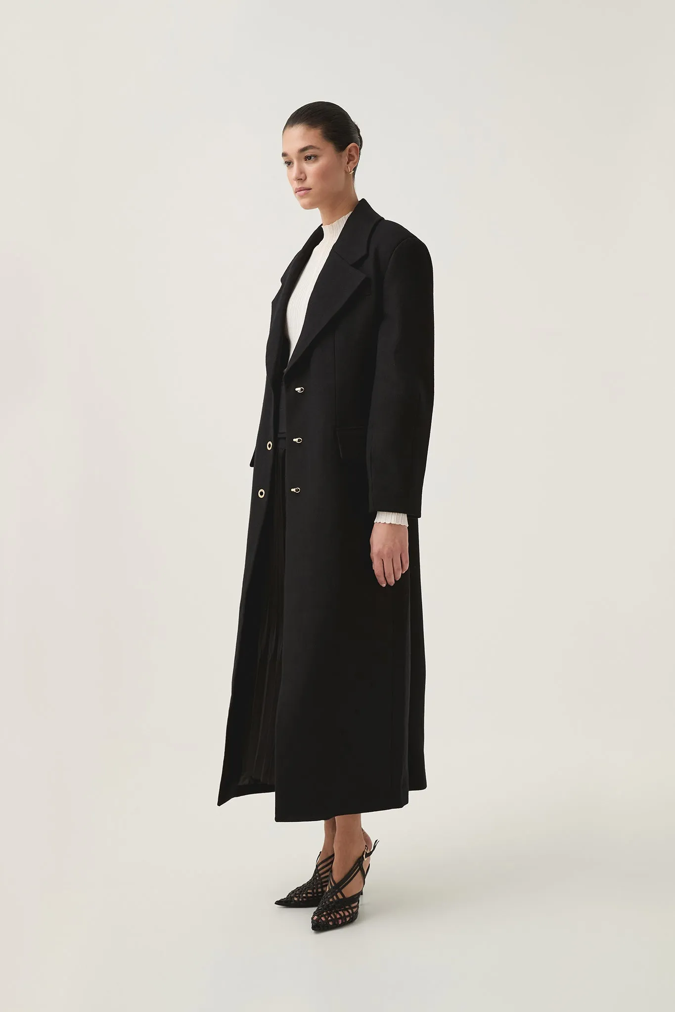 Minaret Long Line Wool Coat sold by Aje product image thumbnail 3