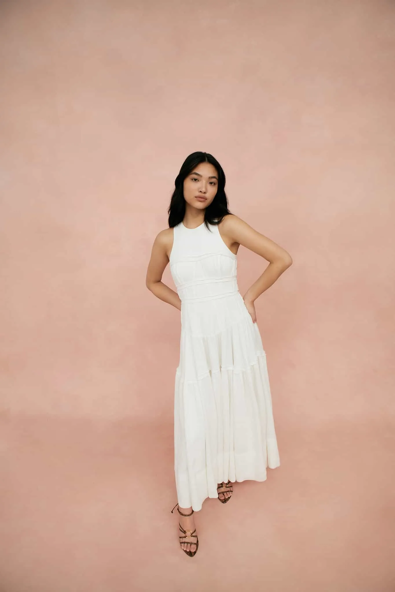 Tidal Corset Midi Dress sold by Aje