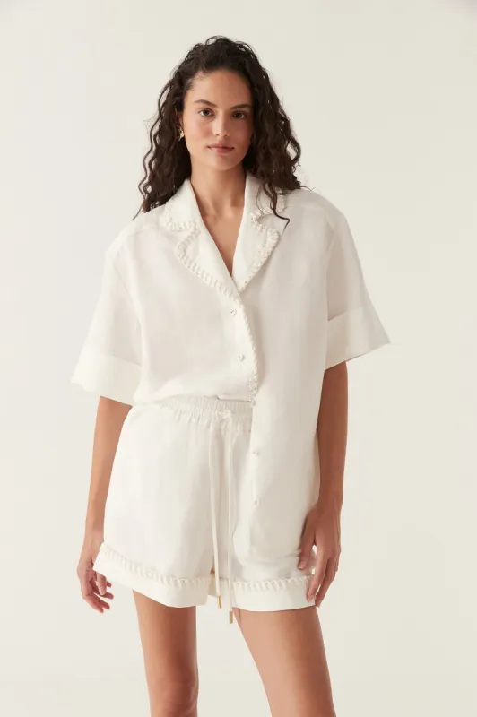 Constance Whipstitch Shirt made by Aje