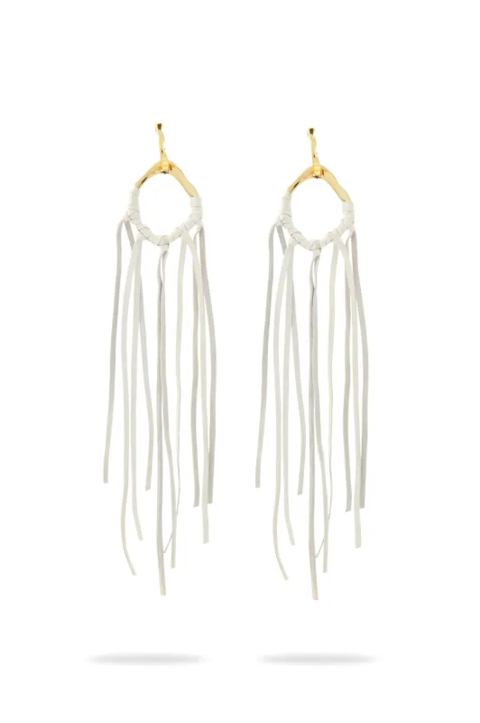 Splice Tassel Hoop Earring sold by Aje