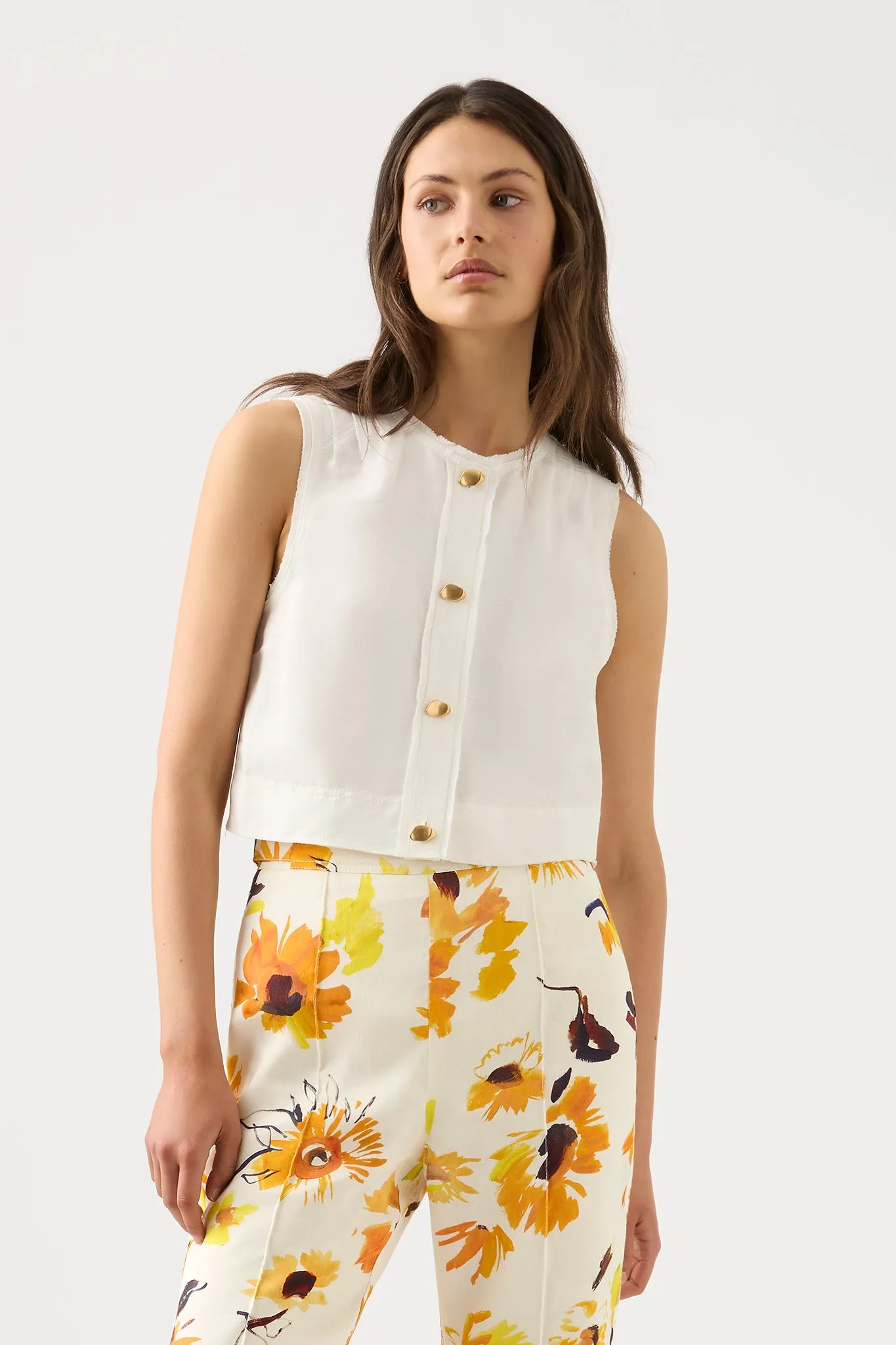 Bessie Shell Top sold by Aje