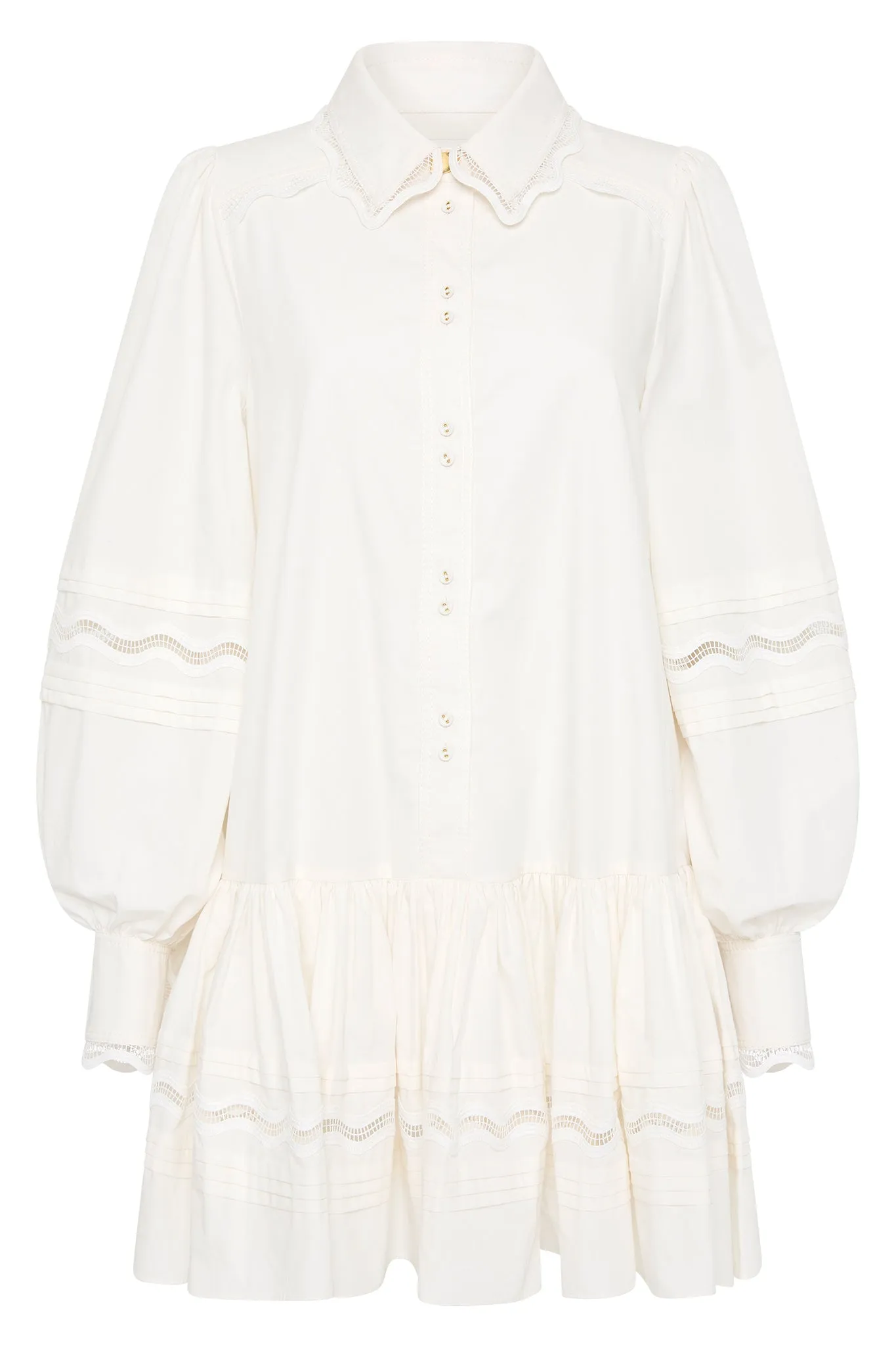 Reva Wave Trim Mini Dress sold by Aje product image thumbnail 2