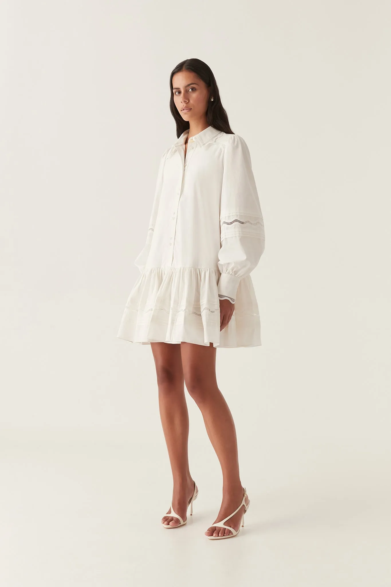 Reva Wave Trim Mini Dress sold by Aje product image thumbnail 3