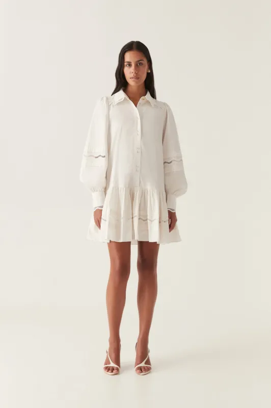 Reva Wave Trim Mini Dress sold by Aje