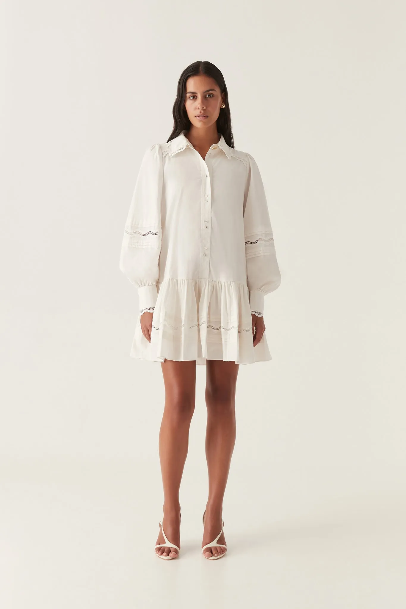 Reva Wave Trim Mini Dress sold by Aje