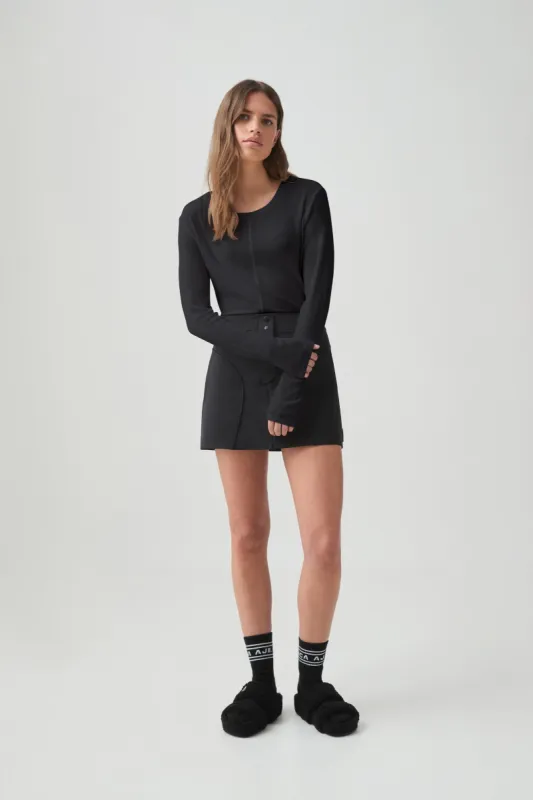 Sheer Rib Long Sleeve Tee 127 sold by Aje