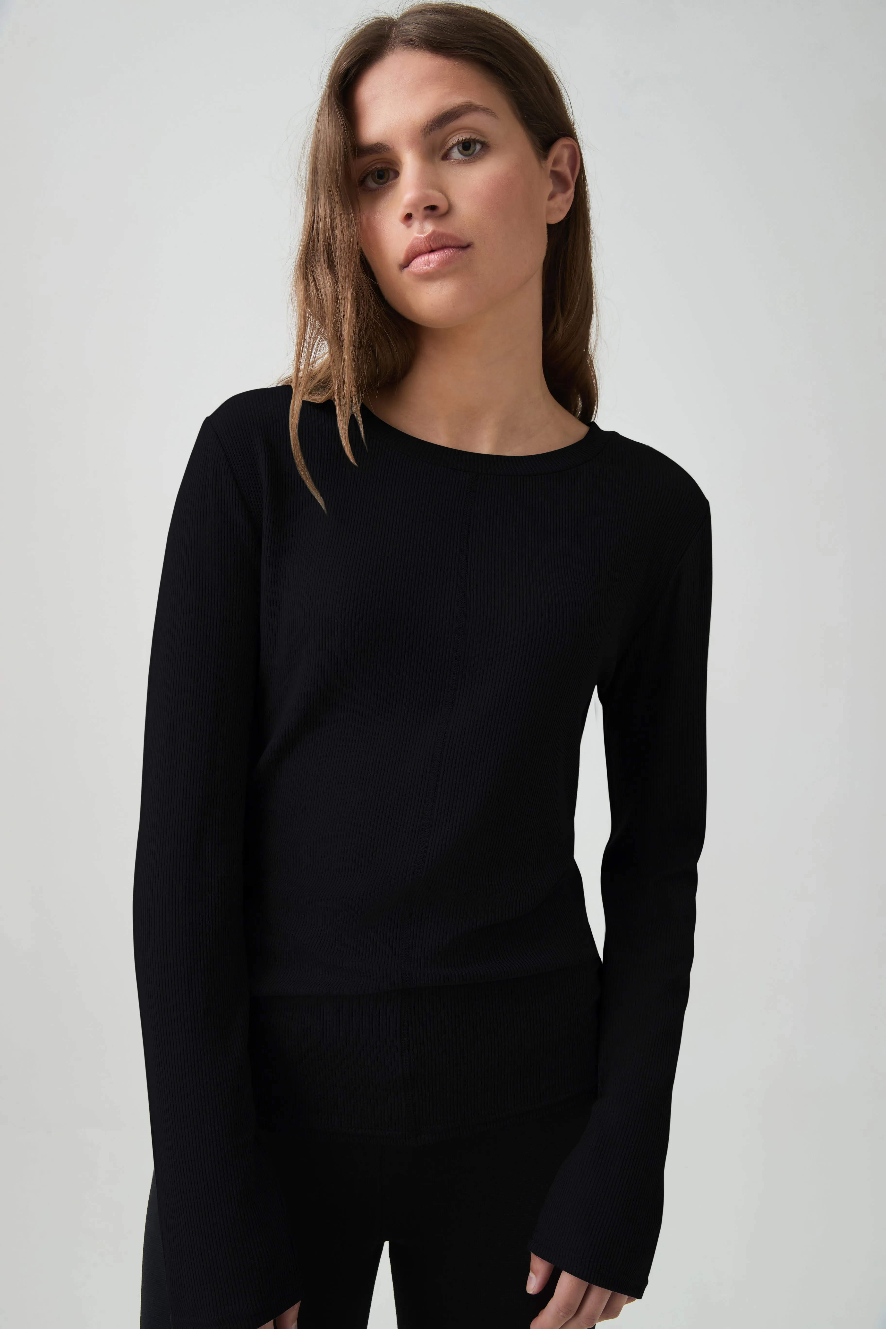 Sheer Rib Long Sleeve Tee 127 sold by Aje product image thumbnail 2