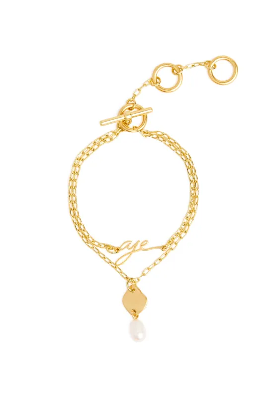 Aje Double Strand Pearl Bracelet sold by Aje
