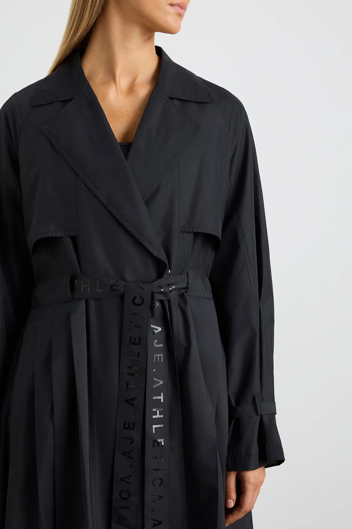 Pleated Trench Coat 703 sold by Aje product image thumbnail 4