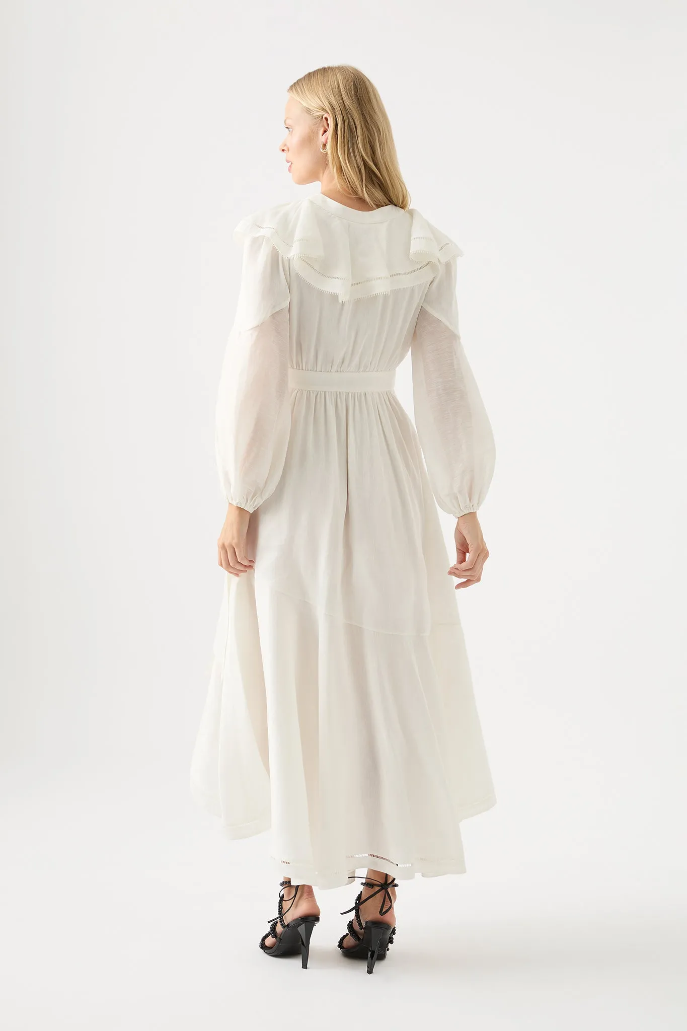 Zoe Ruffle Wrap Midi Dress sold by Aje product image thumbnail 5