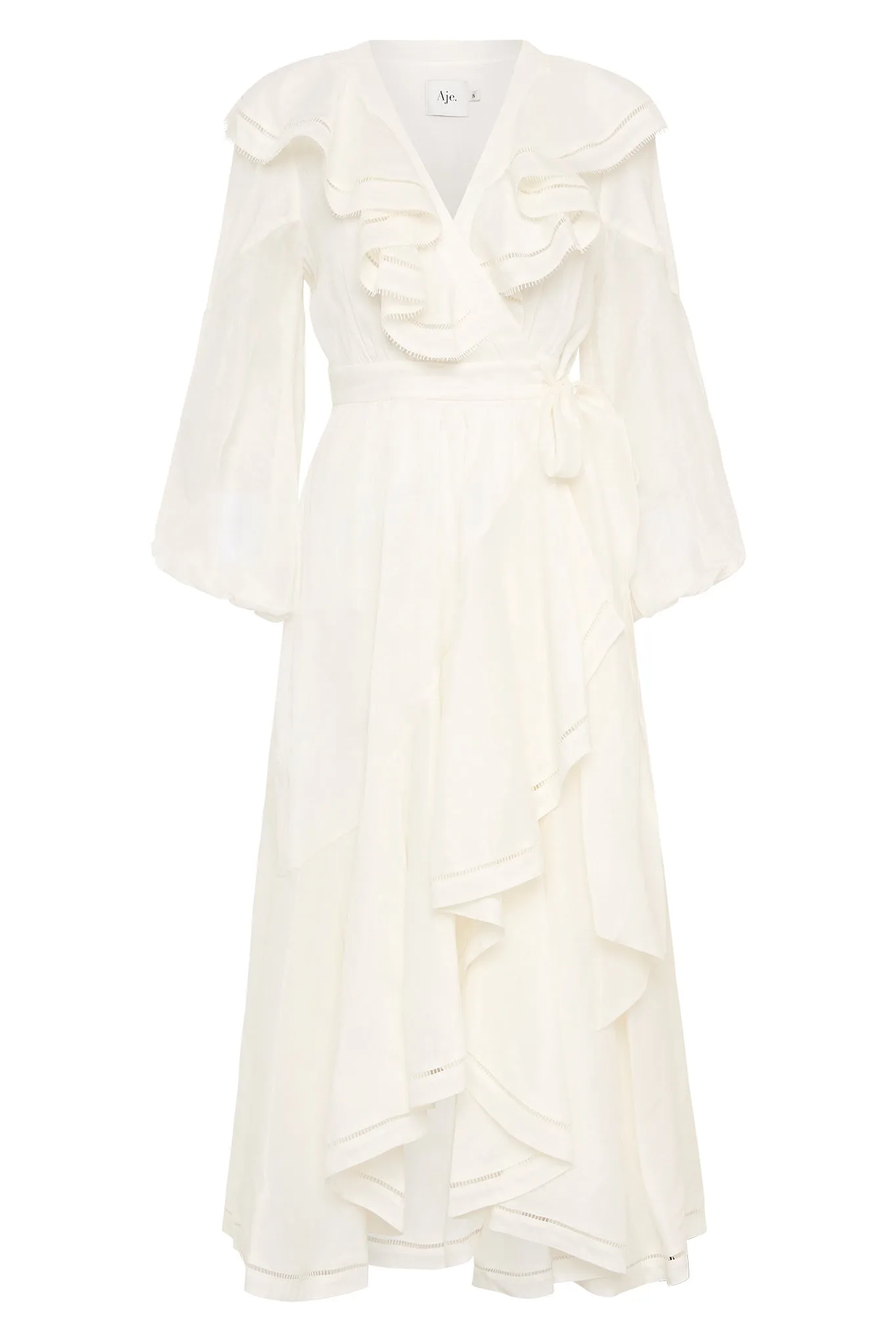 Zoe Ruffle Wrap Midi Dress sold by Aje product image thumbnail 2