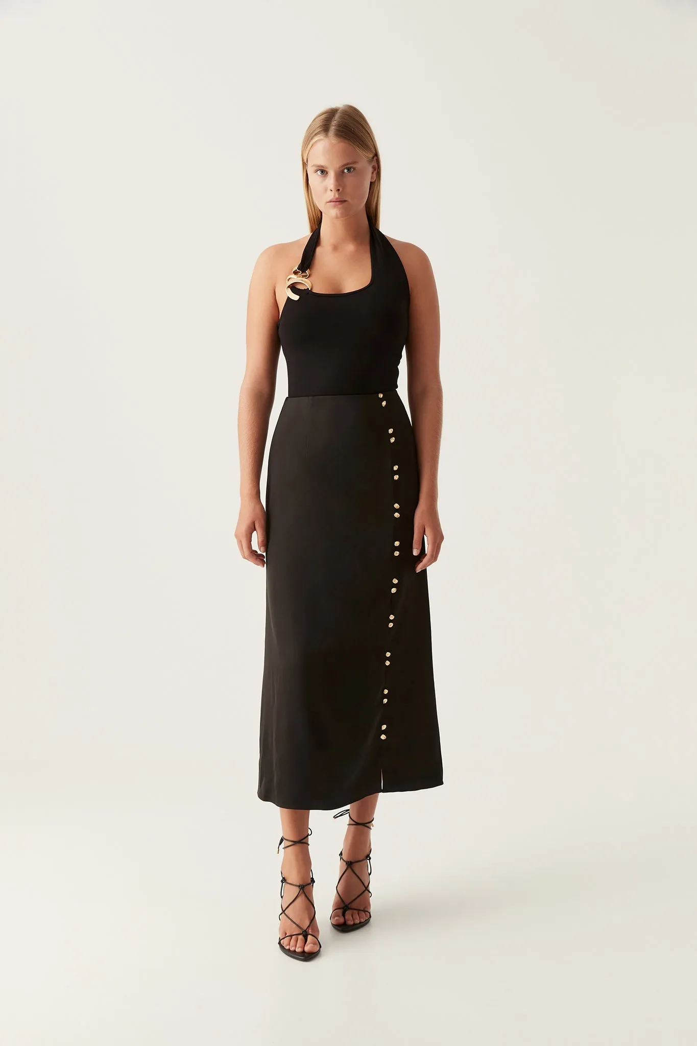 Riddle Button Down Midi Skirt sold by Aje product image thumbnail 3