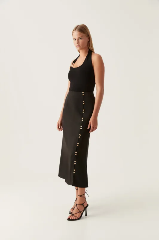 Riddle Button Down Midi Skirt sold by Aje