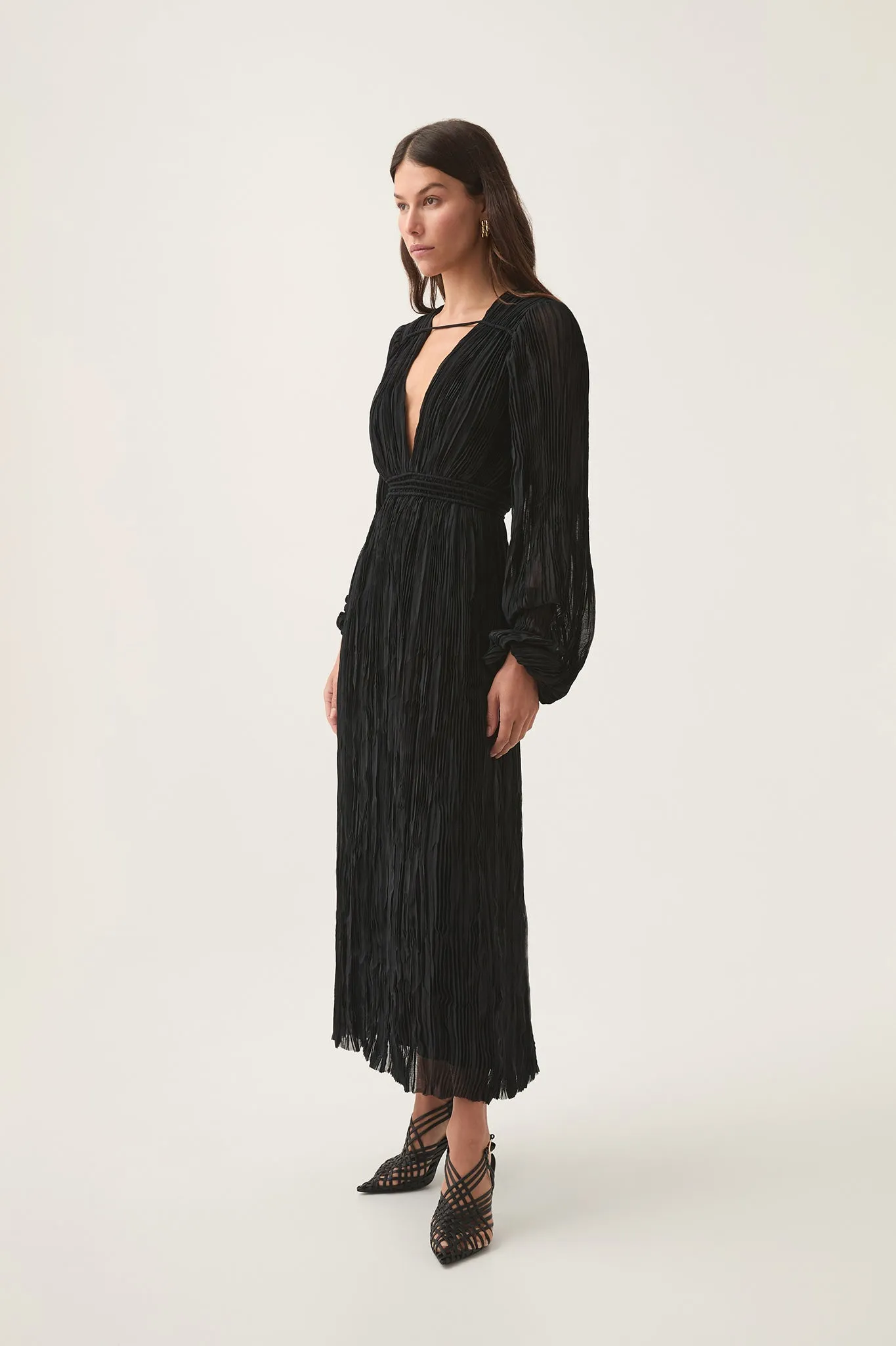 Genevieve Pleated Midi Dress sold by Aje product image thumbnail 3