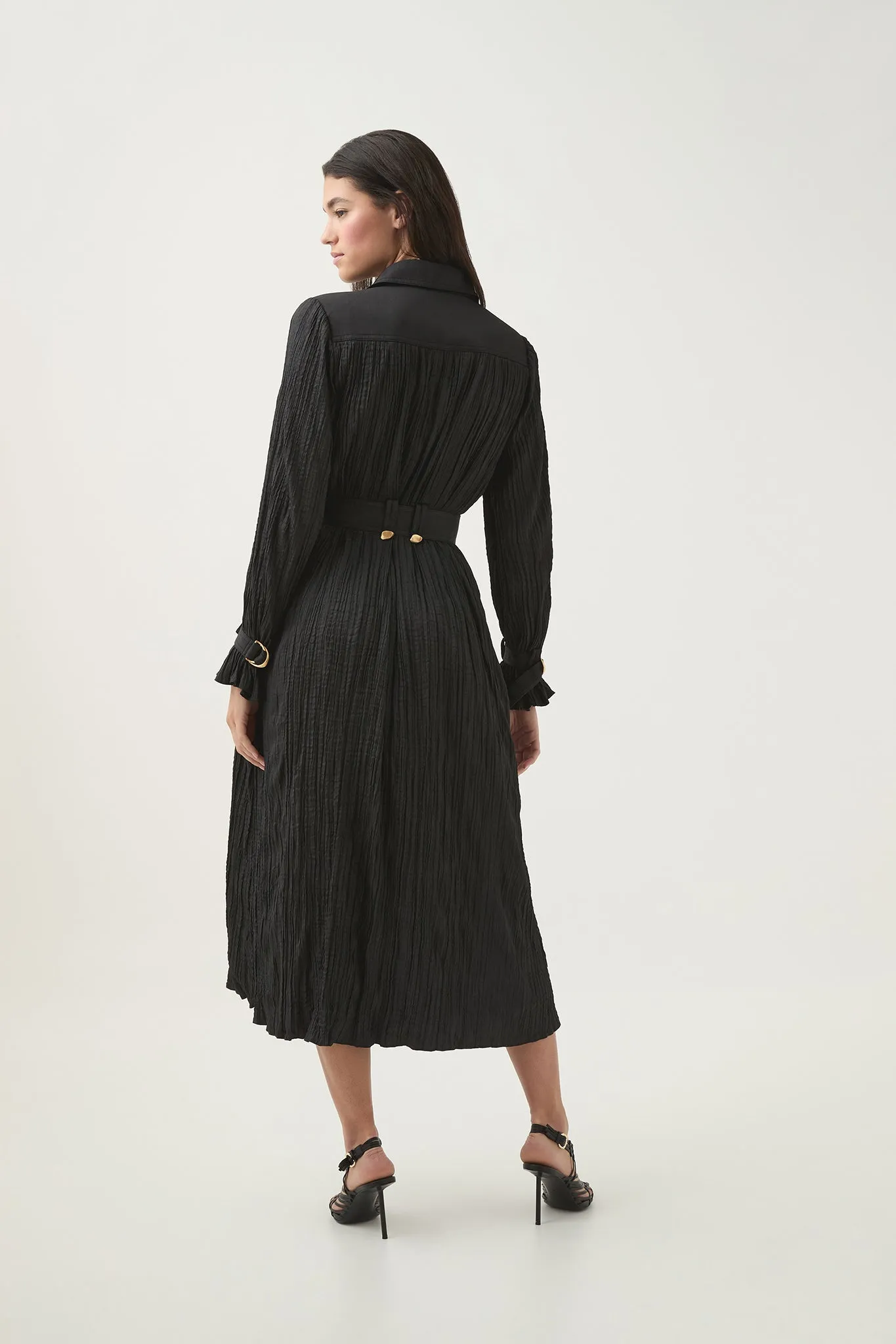 Bays Crushed Pleat Midi Dress sold by Aje product image thumbnail 5