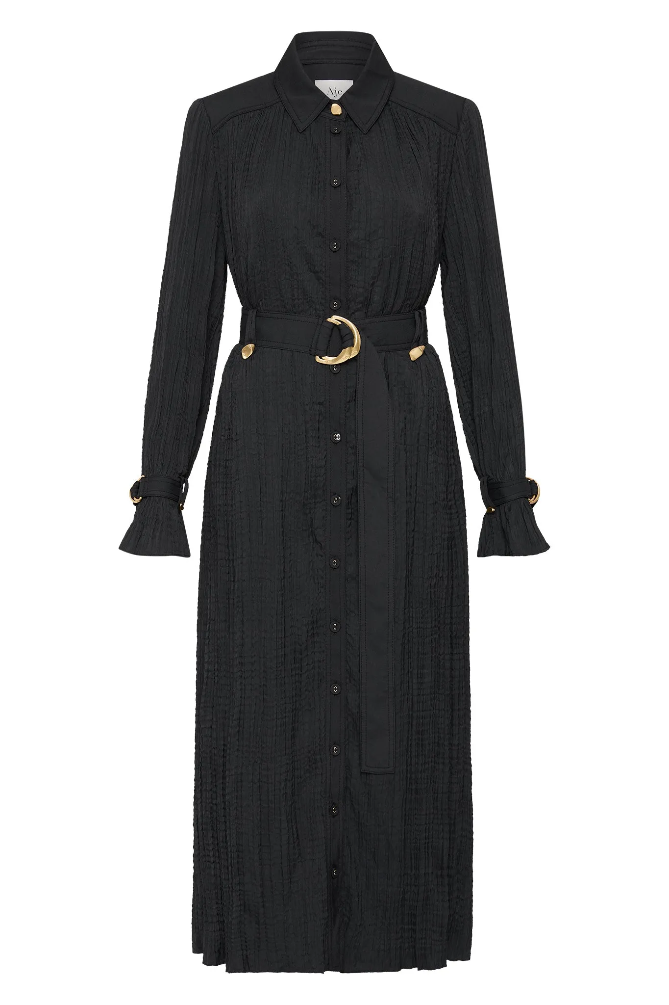 Bays Crushed Pleat Midi Dress sold by Aje product image thumbnail 2