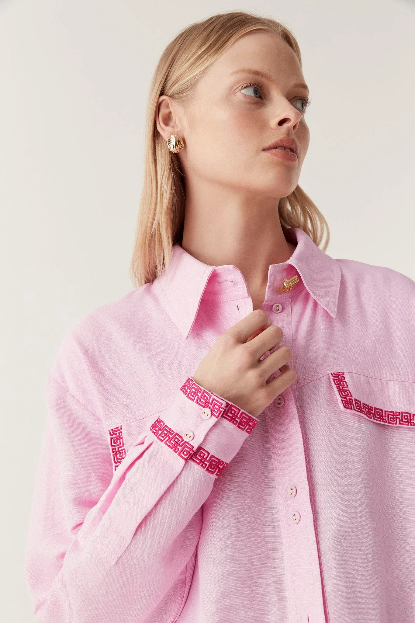 Senses Embroidered Shirt sold by Aje product image thumbnail 4