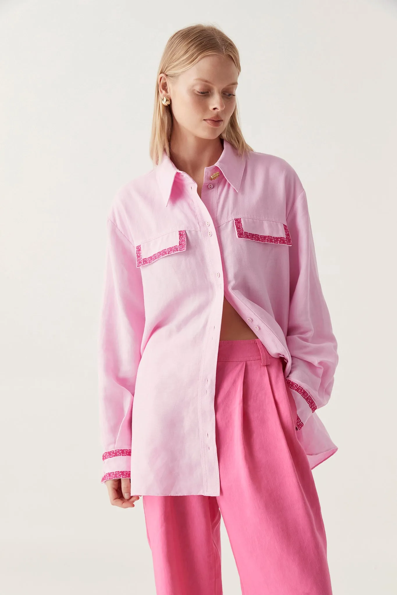 Senses Embroidered Shirt sold by Aje