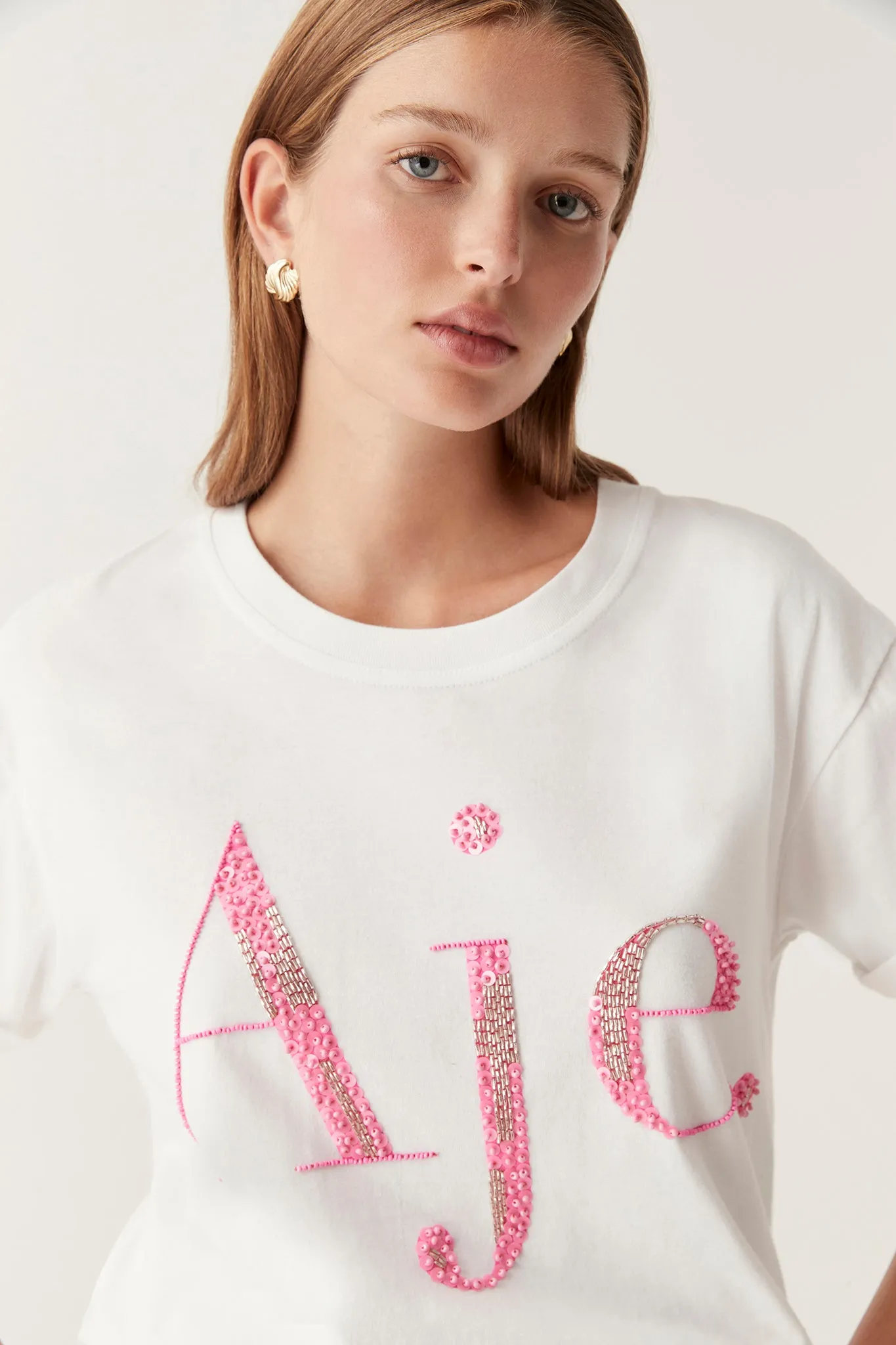 Doris Embellished Logo Tee sold by Aje product image thumbnail 4