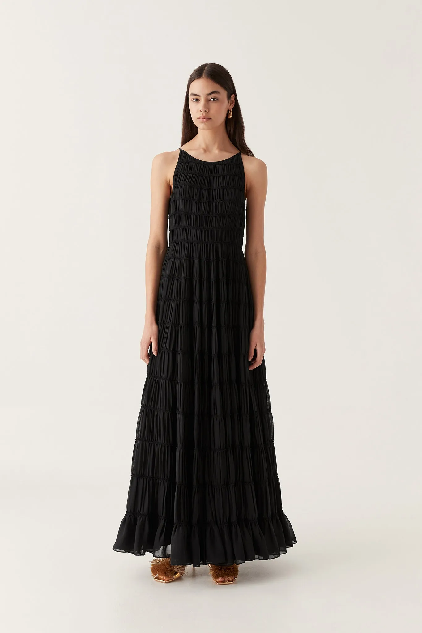 Rosewood Ruched Maxi Dress sold by Aje product image thumbnail 3