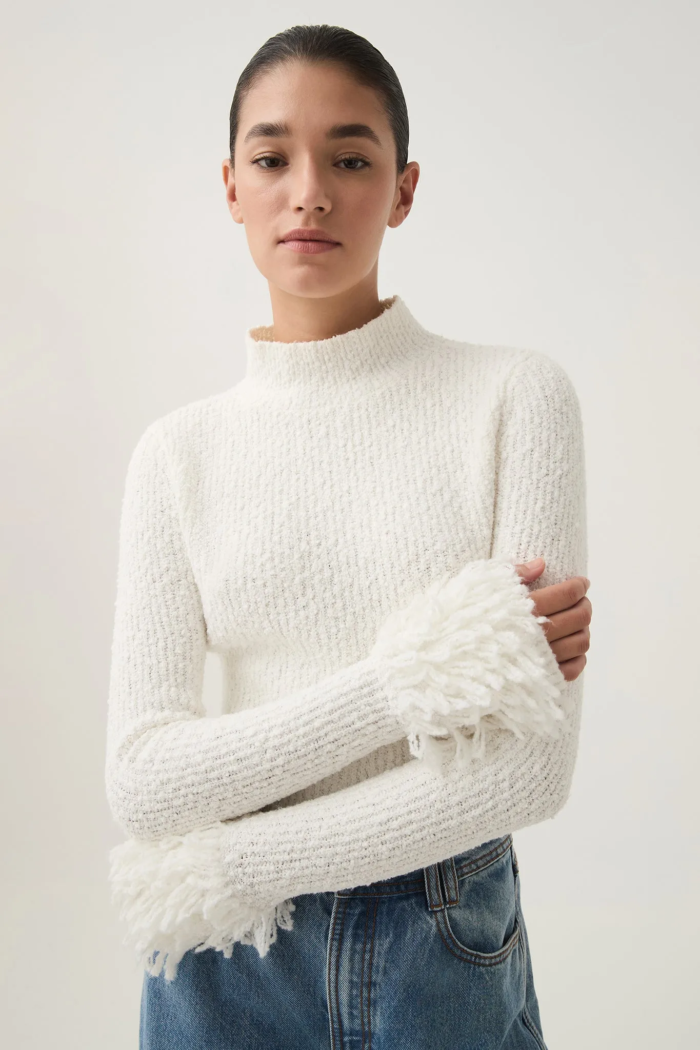 Dimension Textural Knit Skivvy sold by Aje