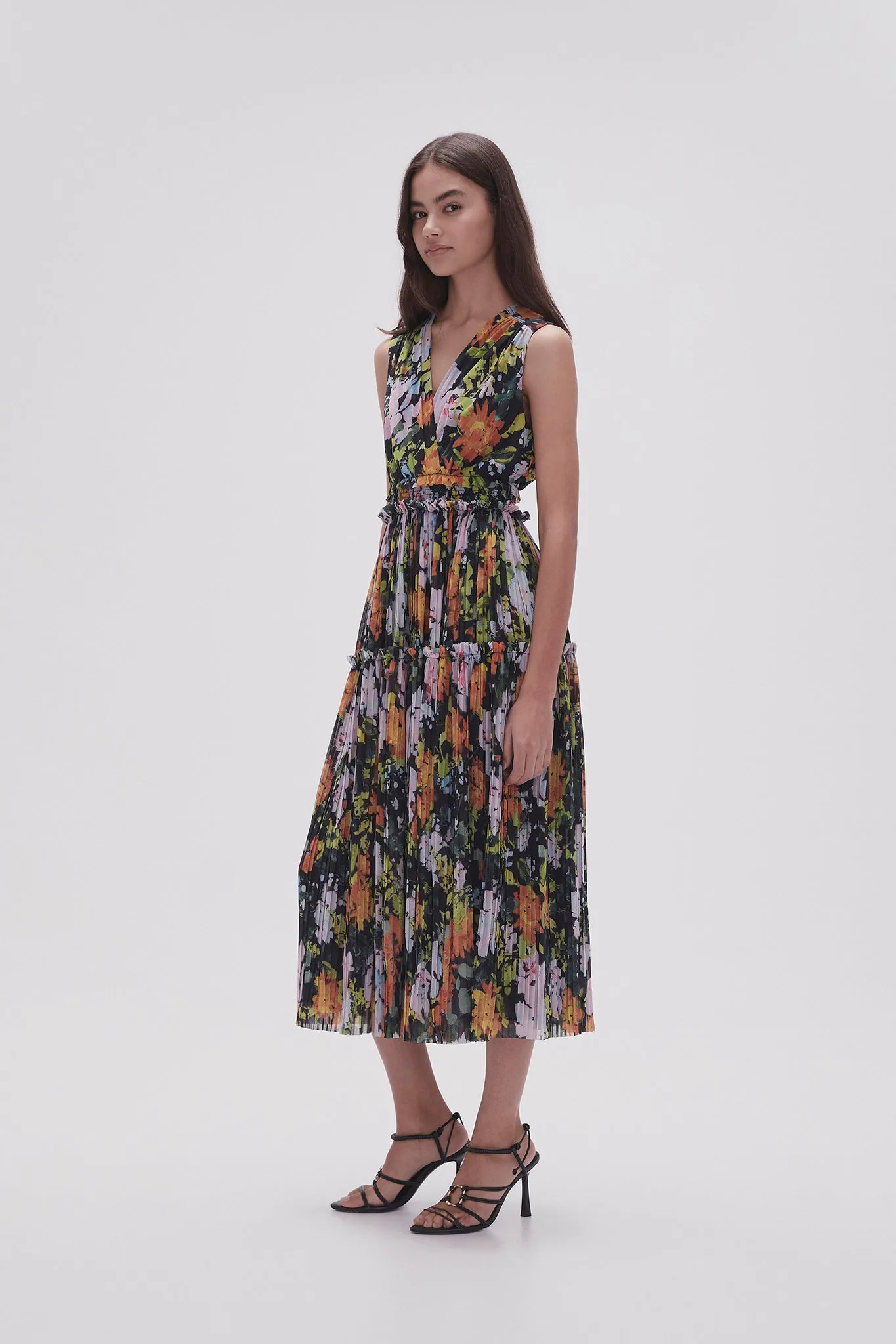 Marlowe Shirred Midi Dress sold by Aje product image thumbnail 3