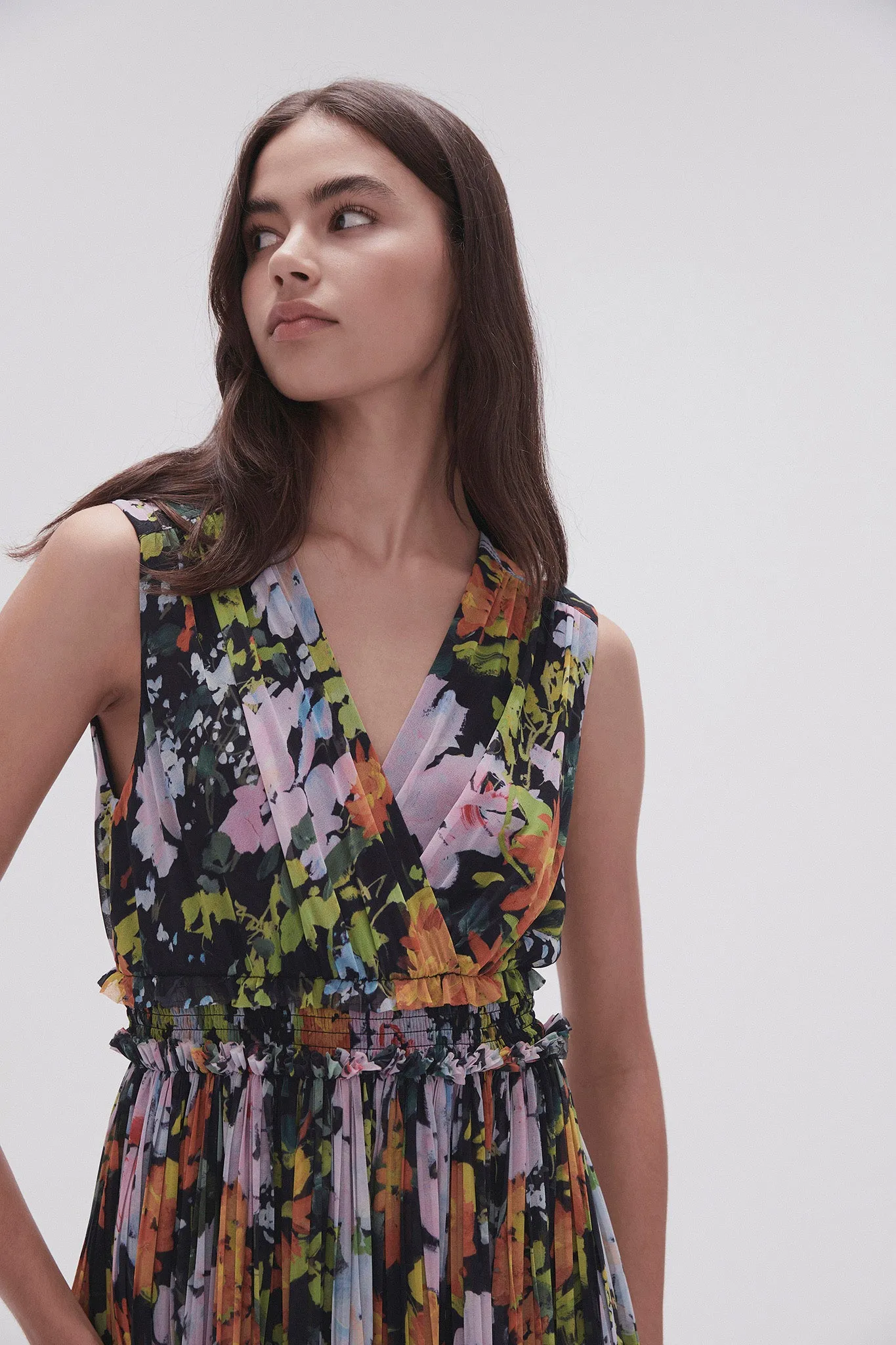 Marlowe Shirred Midi Dress sold by Aje product image thumbnail 4